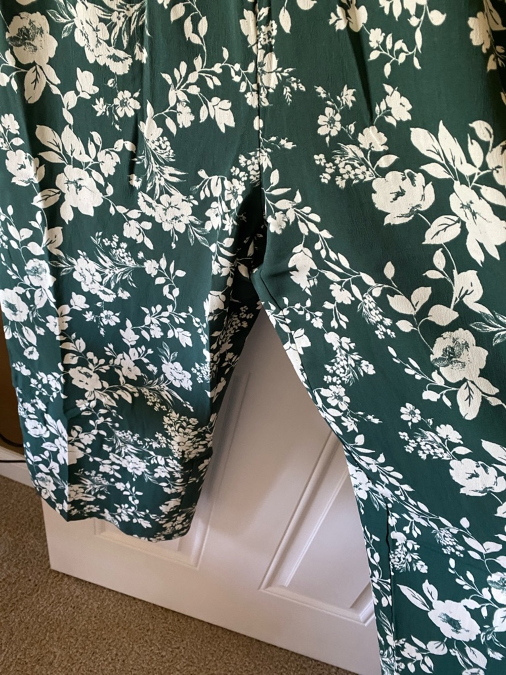 Inspired Hearts Green Floral Smocked Jumpsuit NWT - Picture 2 of 7